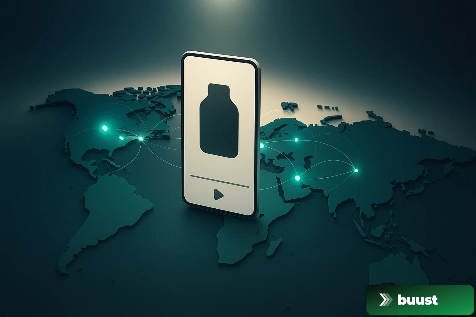 Illustration of worldwide reach across marketplaces and social channels