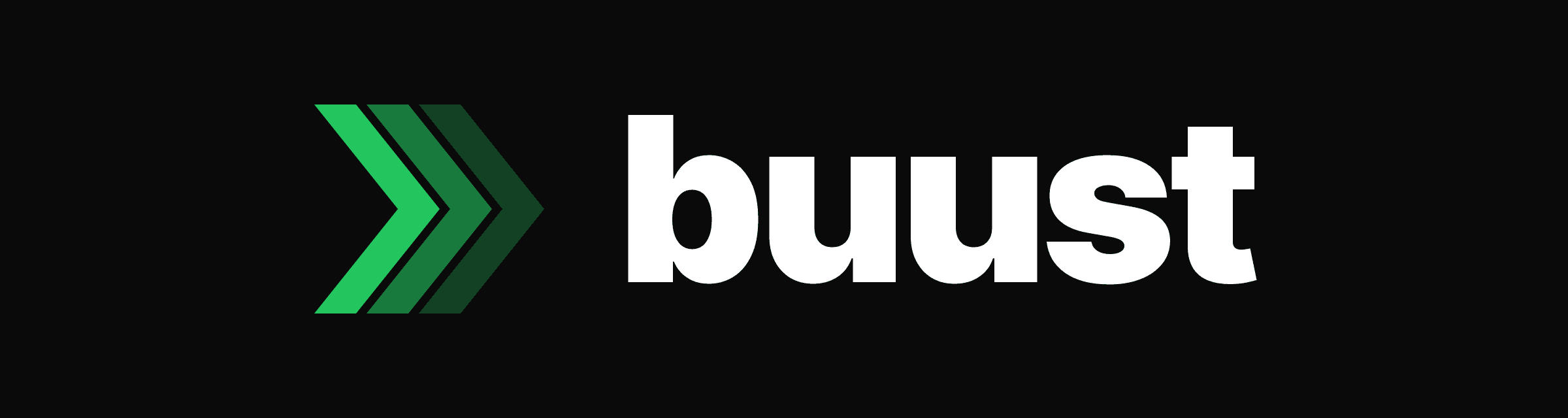 Wordmark on black